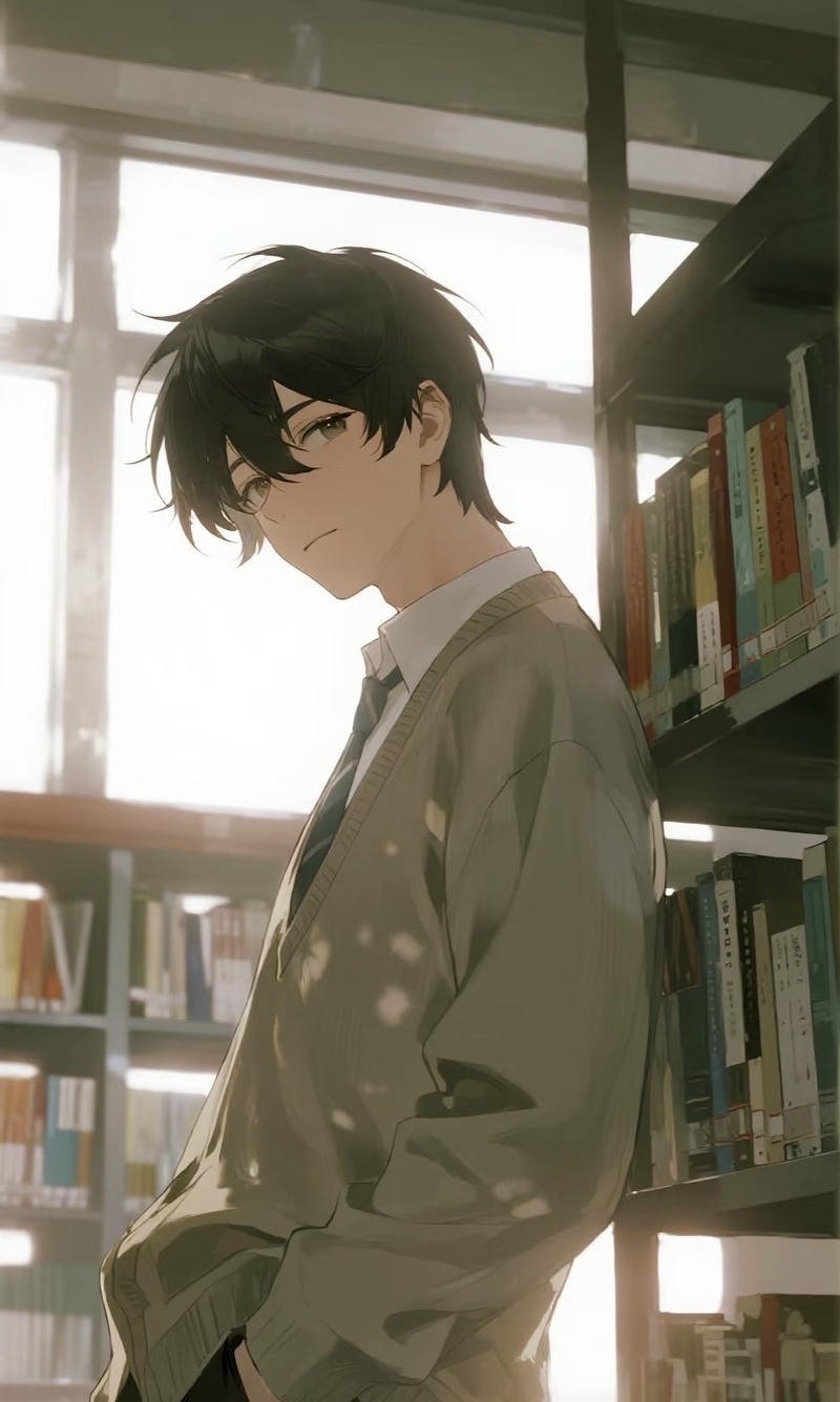 Gương mặt điềm đạm của chàng thanh niên anime