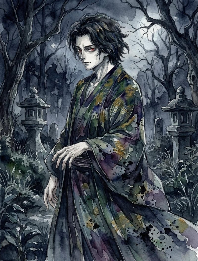 Gương mặt sắc lạnh thể hiện trong hình ảnh anime ác quỷ lạnh lùng