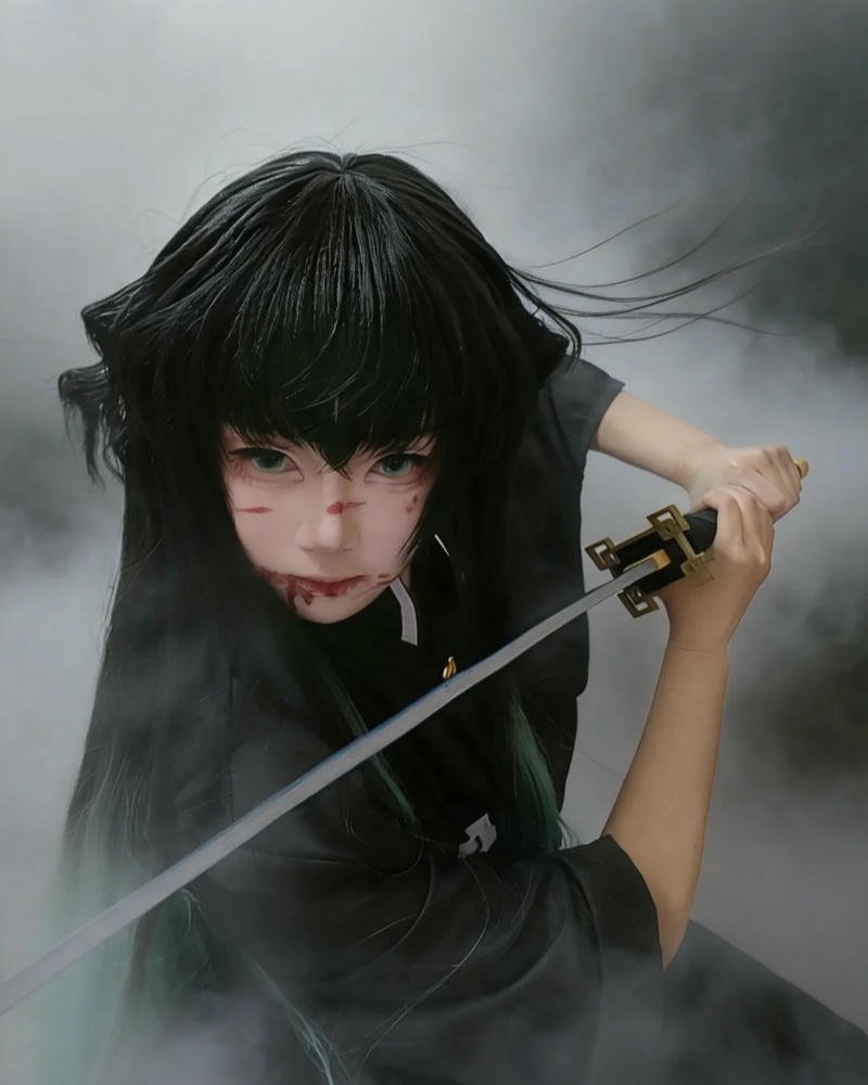 Hà trụ cosplay tạo dáng uyển chuyển đầy nghệ thuật