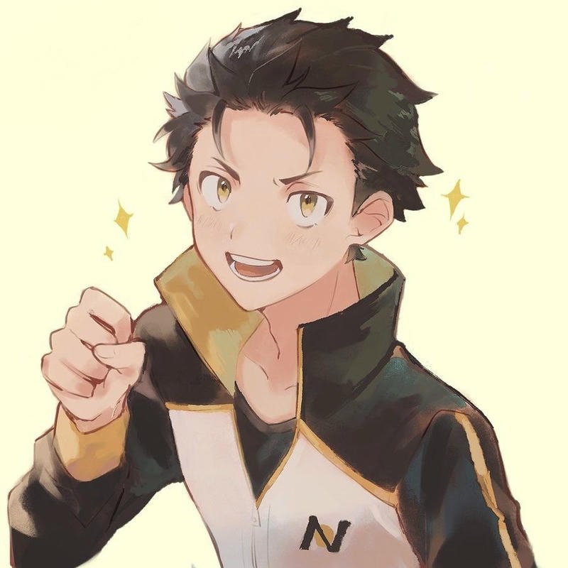 Hình Natsuki Subaru anime mang nét chân thật đời thường