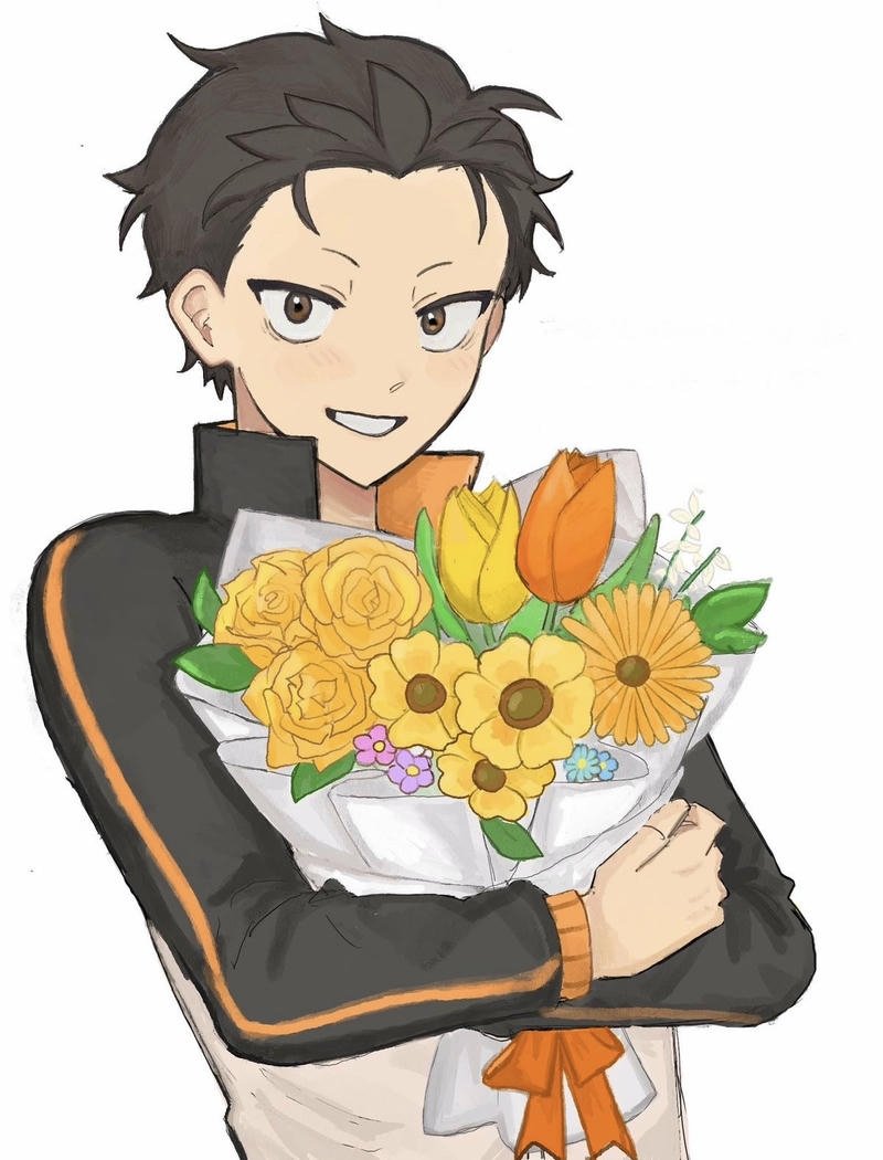 Hình Natsuki Subaru anime mang vẻ giản dị cuốn hút