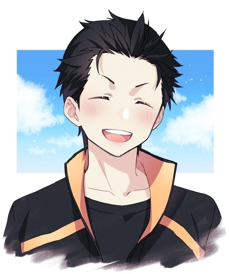 Hình Natsuki Subaru anime mang vẻ trưởng thành