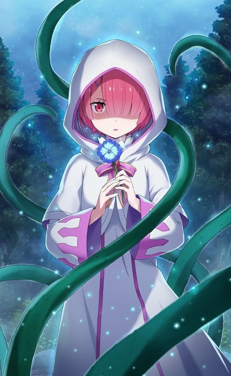 Hình Ram Re Zero với phong cách nhẹ nhàng