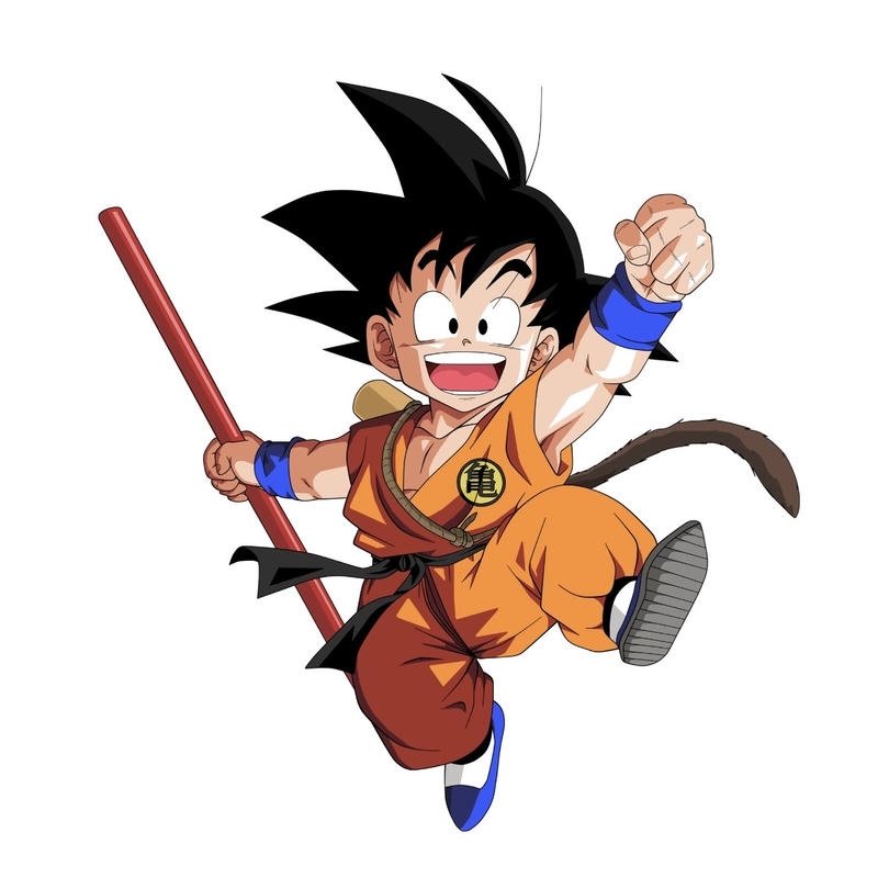 Hình SonGoku lao về phía trước với tốc độ cực nhanh