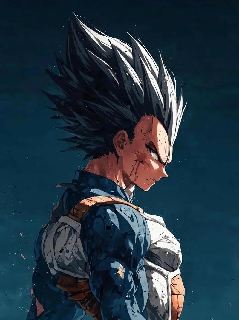 Hình Vegeta phong cách ngầu với ánh mắt sắc