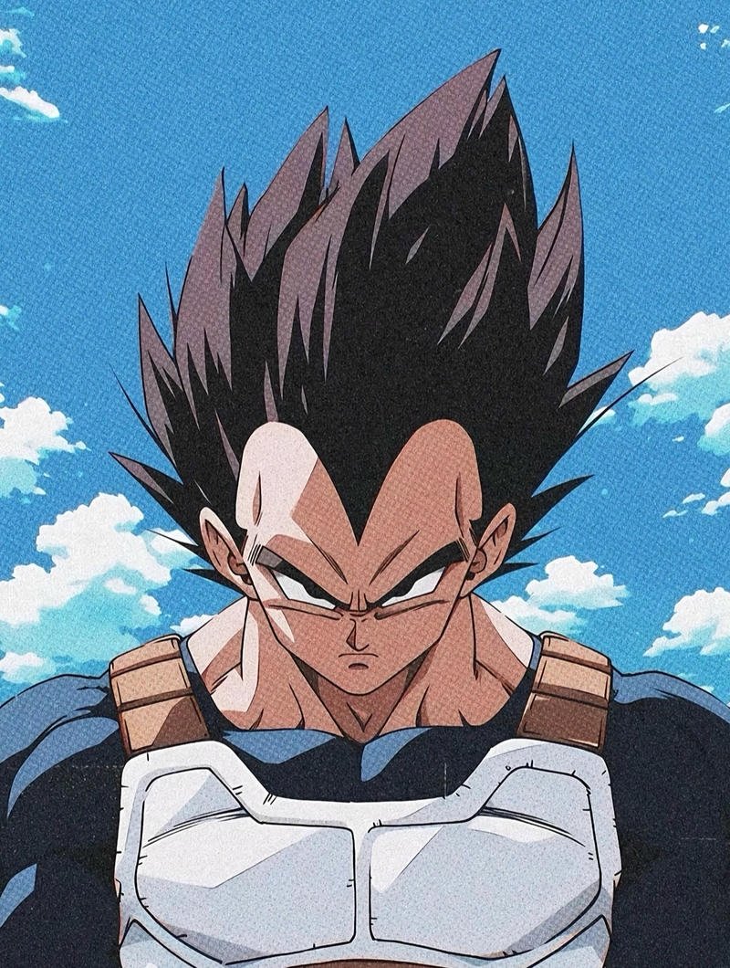 Hình Vegeta với khí chất Saiyan đầy uy lực