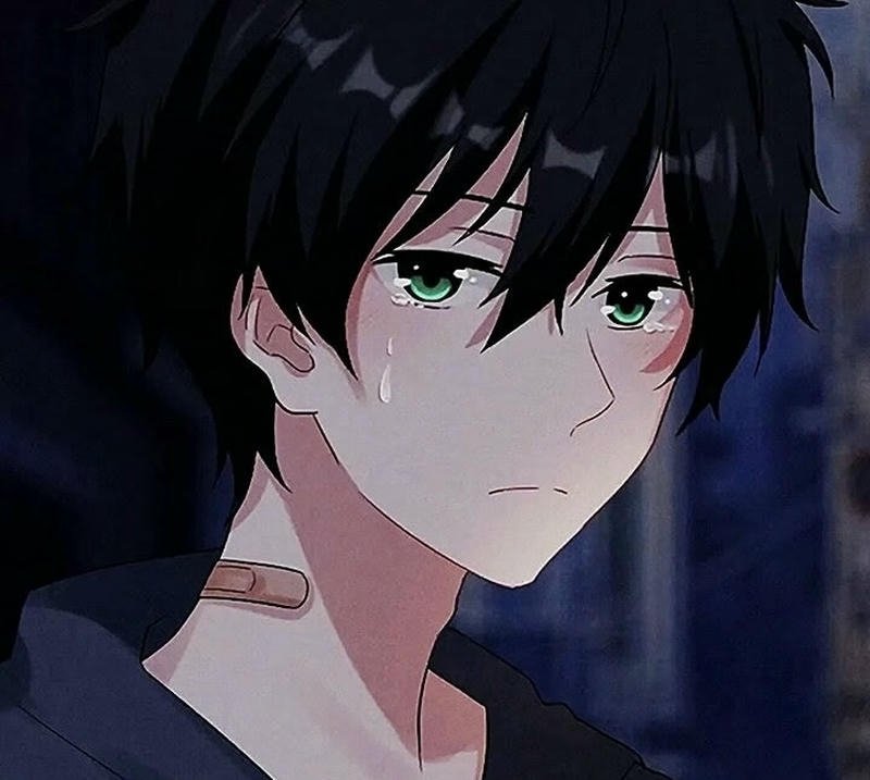 Hình ảnh anime boy buồn rõ nét đẹp