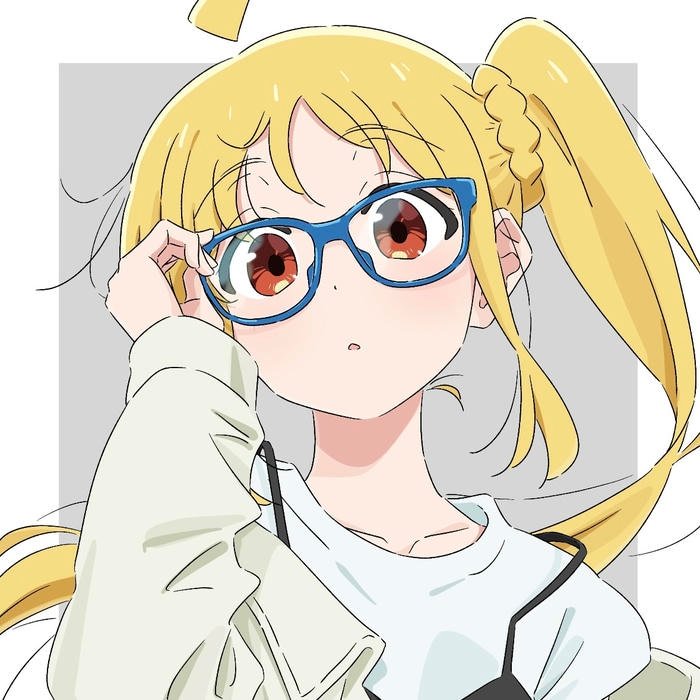 Hình ảnh anime đeo kính thần thái thanh cao tinh tế