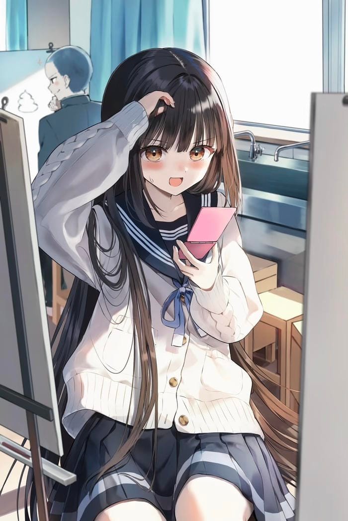 Hình ảnh anime học sinh khoảnh khắc vui nhộn đáng nhớ