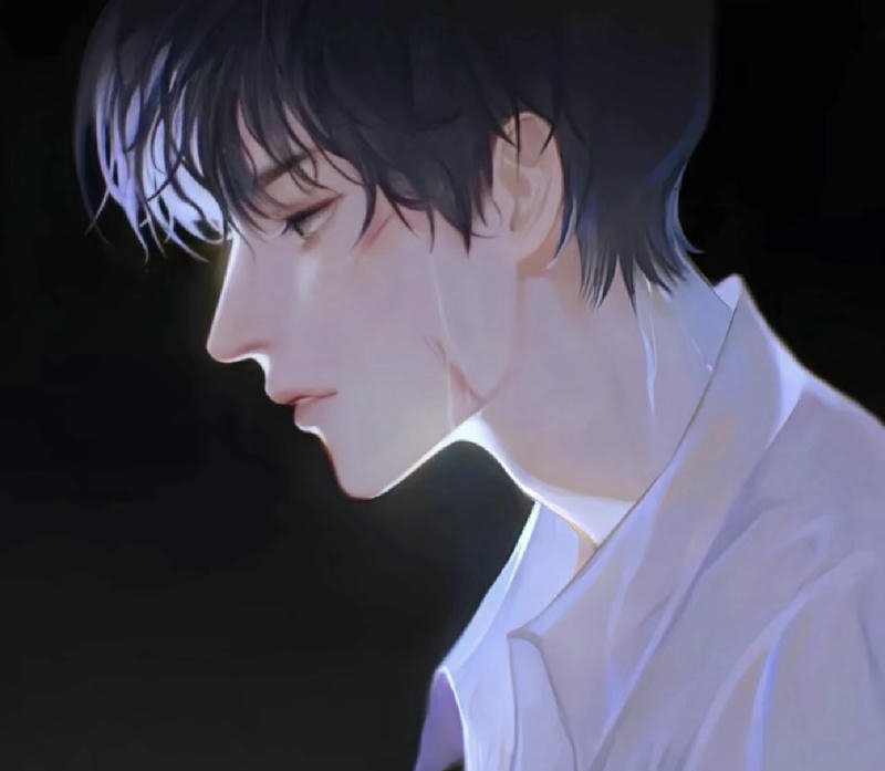 Hình ảnh anime nam buồn ánh mắt sâu