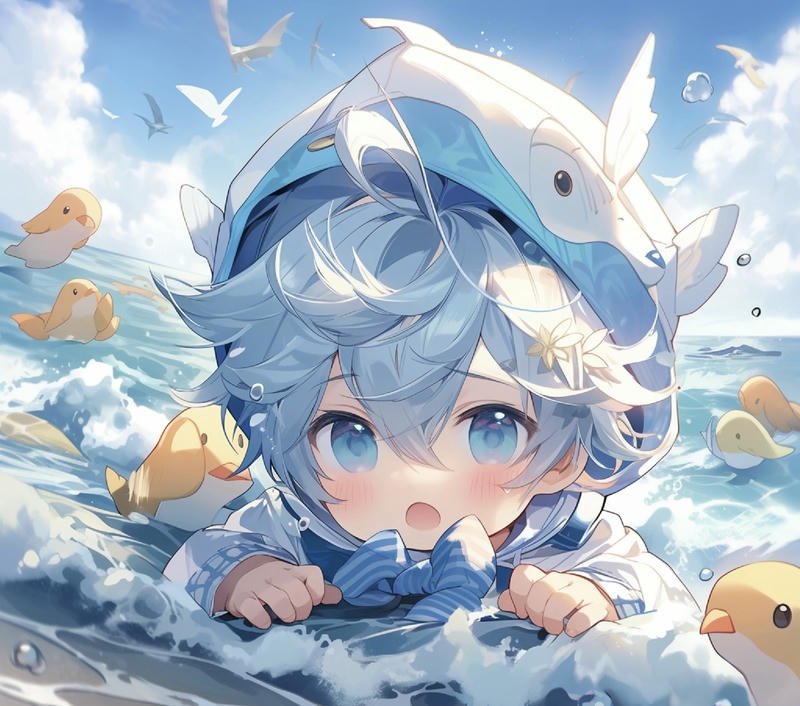 Hình ảnh anime nam dễ thương ánh mắt cuốn hút