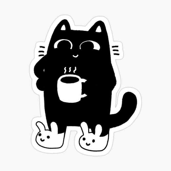 Hình ảnh hình sticker cute không màu cấu trúc cân đối