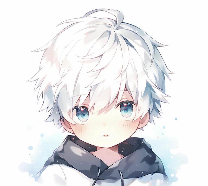 Hình ảnh nam chính anime đáng yêu đầy cuốn hút