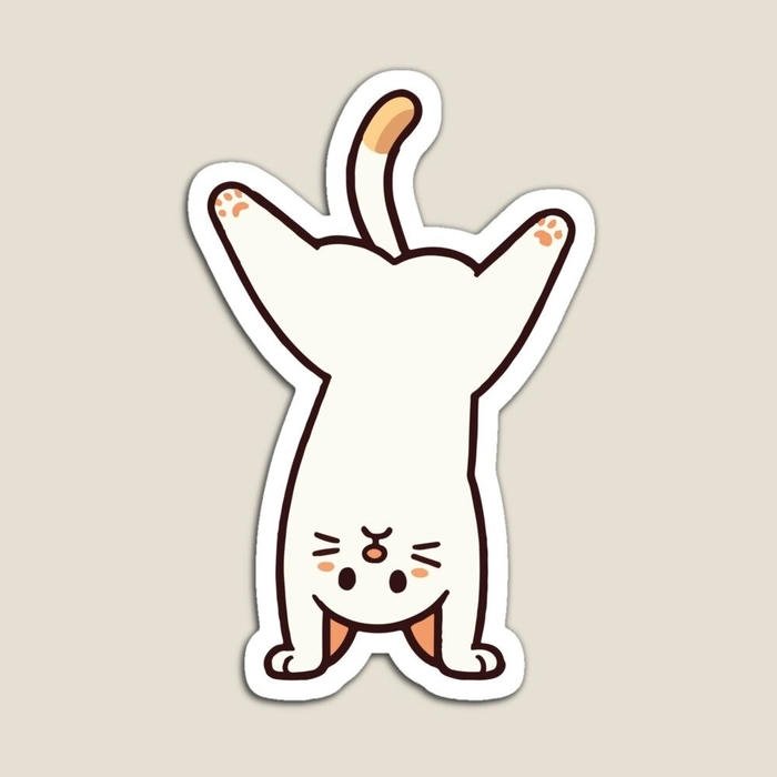 Hình ảnh sticker mèo biểu cảm hờn dỗi