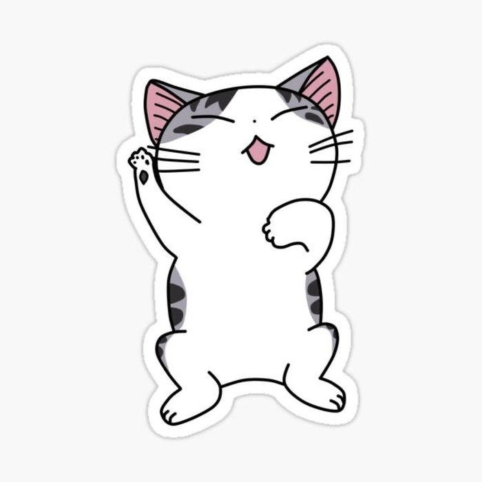 Hình ảnh sticker mèo cảm giác thân thiện