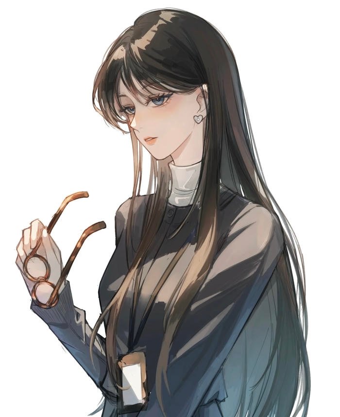 Hình anime đeo kính vẻ đẹp tinh tế dịu ngọt