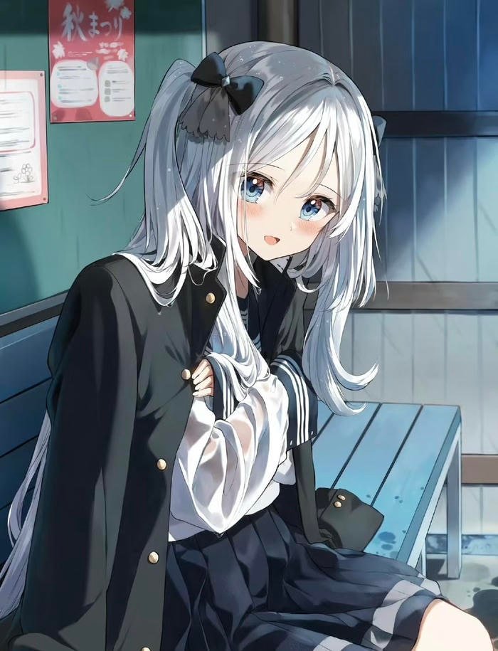 Hình anime học sinh thần thái mạnh dạn cá tính