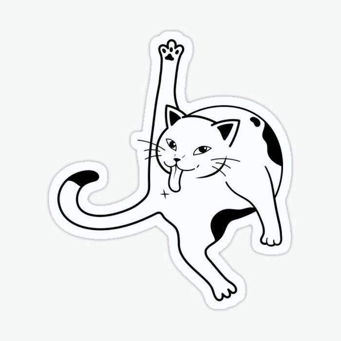 Hình hình sticker cute không màu hình ảnh dễ thương