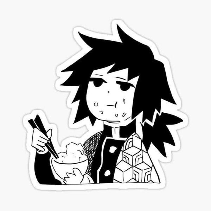 Hình hình sticker cute không màu thiết kế gọn gàng