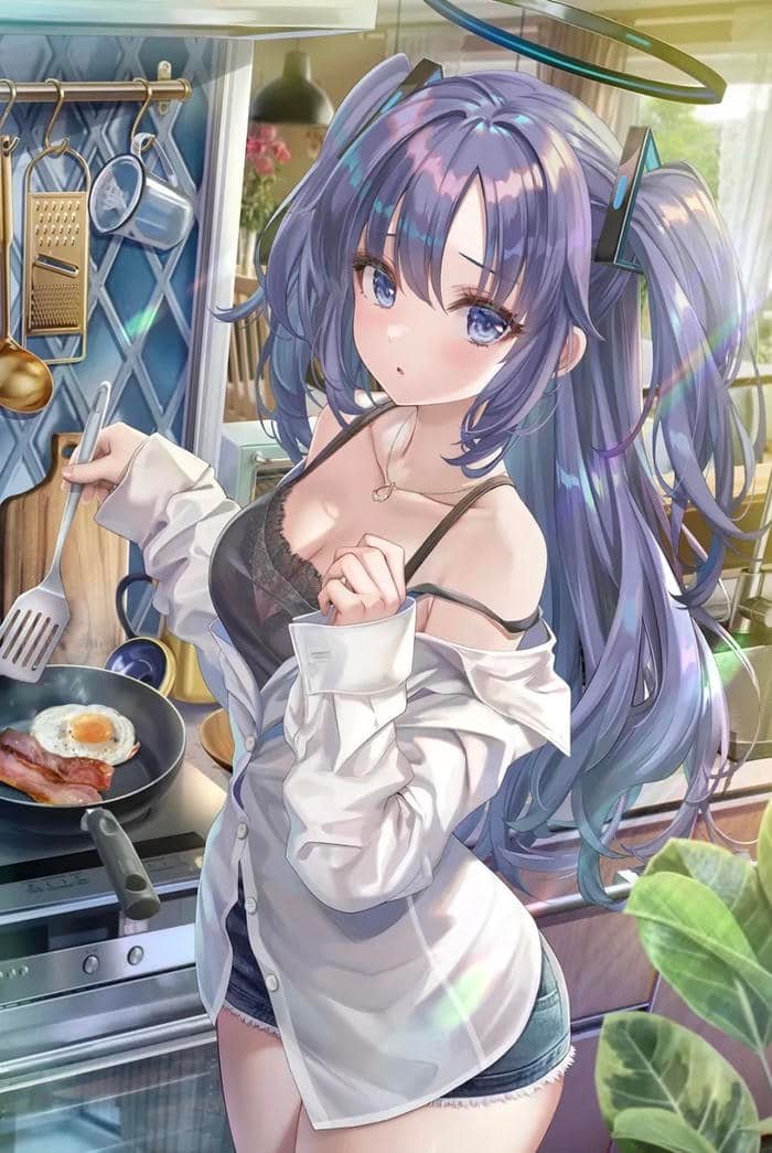 Hình nhân vật anime nữ ánh mắt long lanh nổi bật