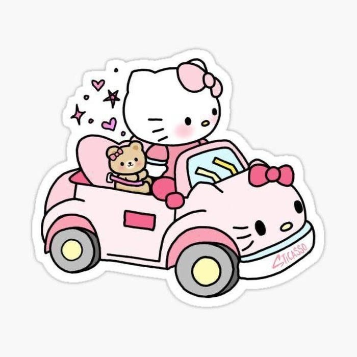 Hình sticker dễ thương sắc thái rạng rỡ