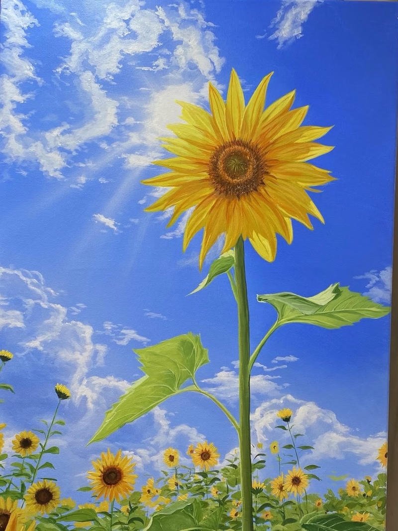 Hình tổng hợp tranh vẽ hoa hướng dương nổi bật