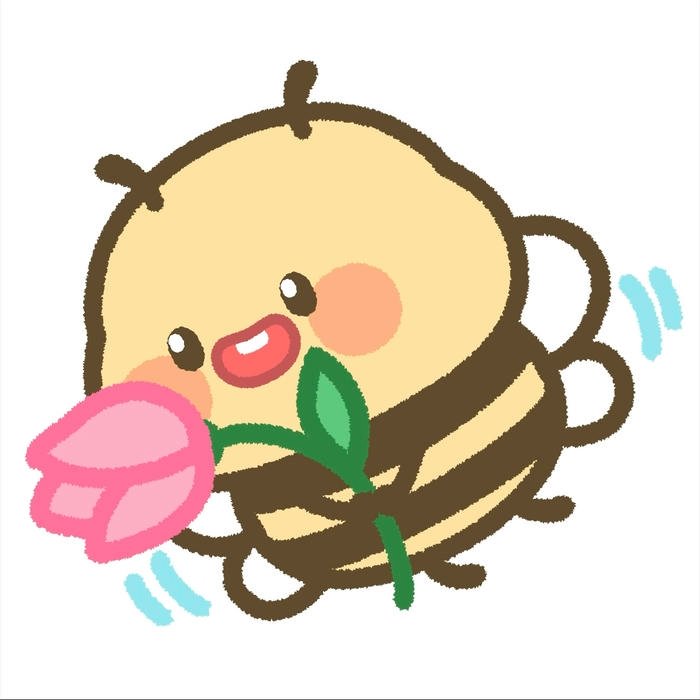 Hình tranh vẽ con ong đôi cánh trong veo