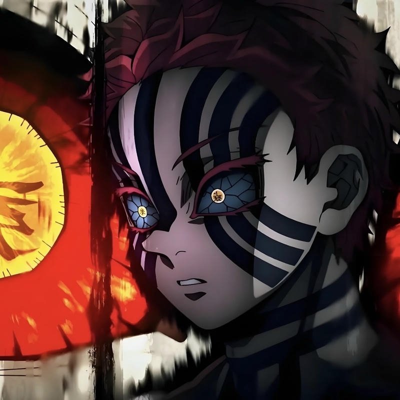 Hình tượng phản diện nổi bật trong ảnh Akaza