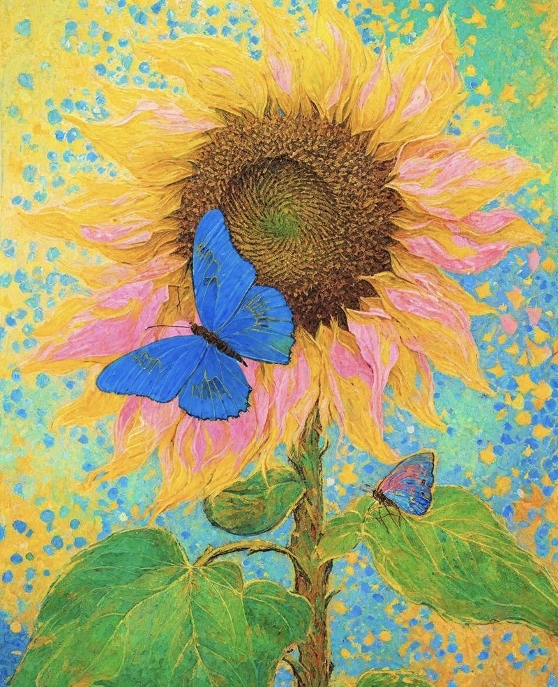 Hình vẽ hoa hướng dương đơn giản mang nét nhẹ nhàng