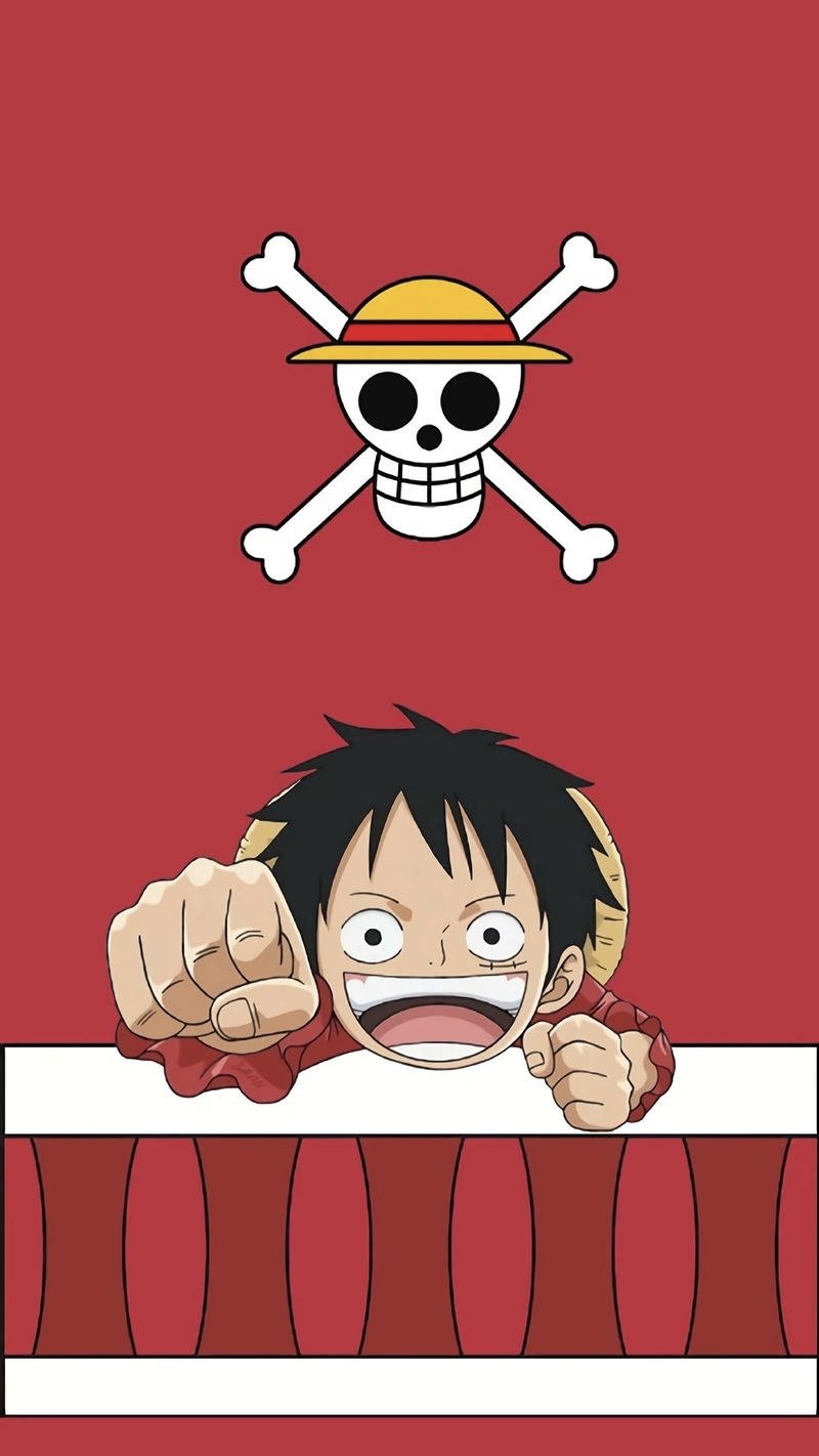 Monkey D Luffy biểu cảm tươi vui quen thuộc khán giả