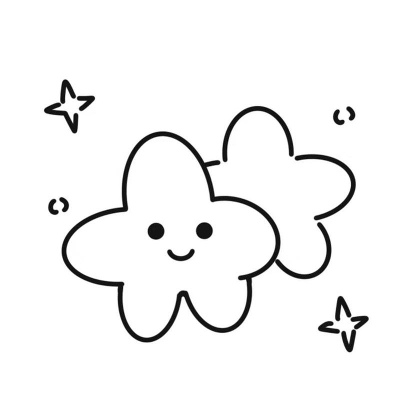 Ngôi sao tô màu cho bé với nét vẽ đẹp