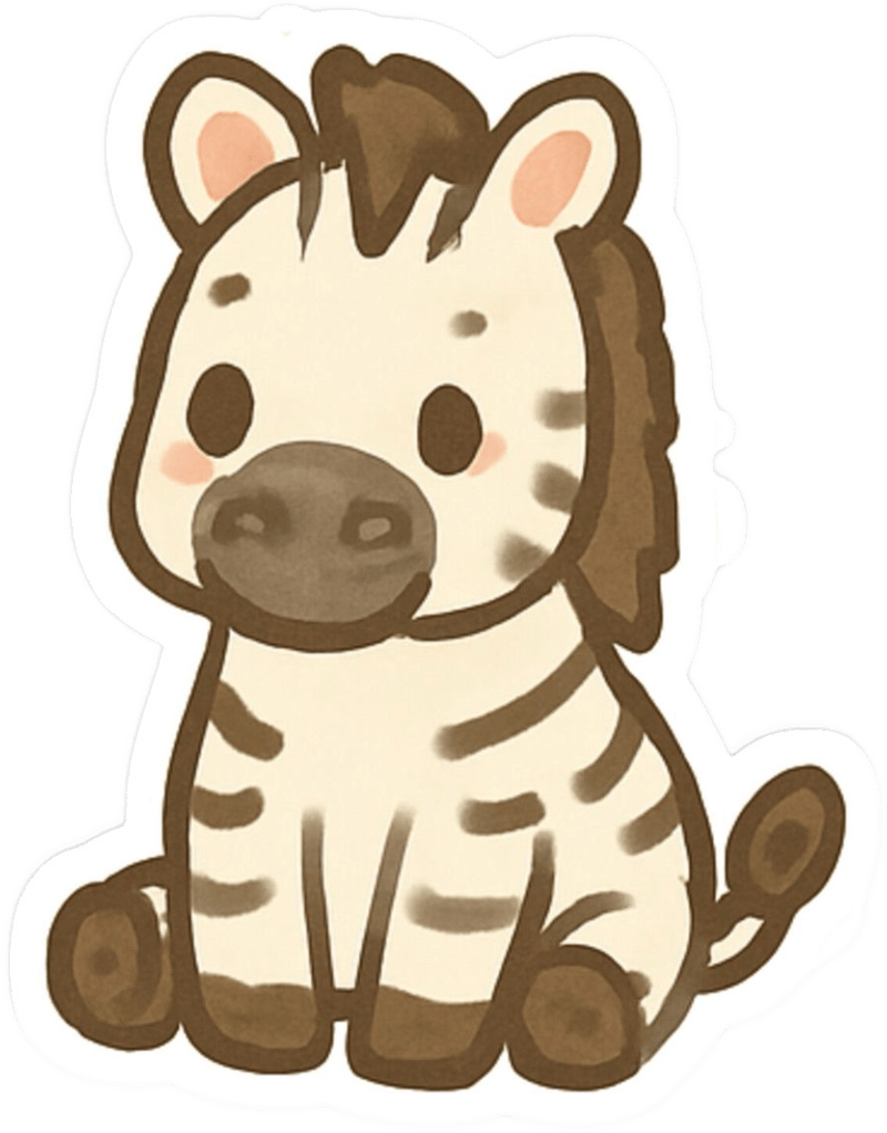 Nhãn dán con vật cute mang cảm giác dễ chịu
