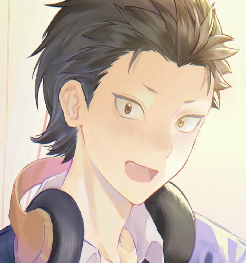 Nhân vật Natsuki Subaru anime toát lên năng lượng tích cực