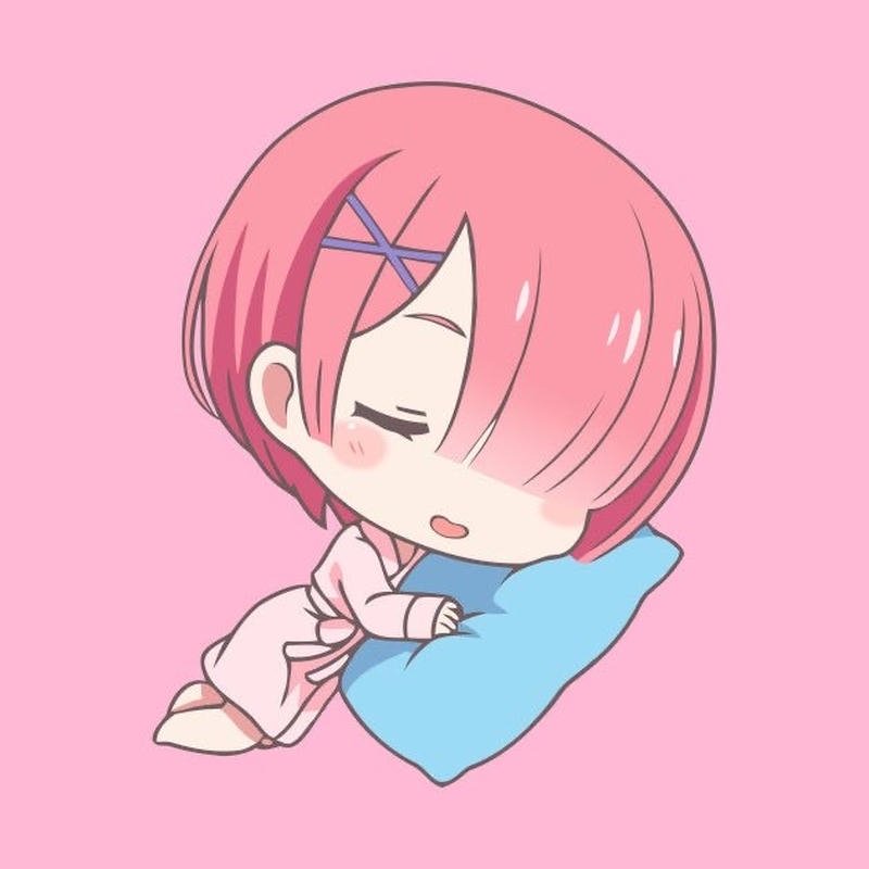 Nhân vật Ram Re Zero chibi với dáng nhỏ nhắn xinh