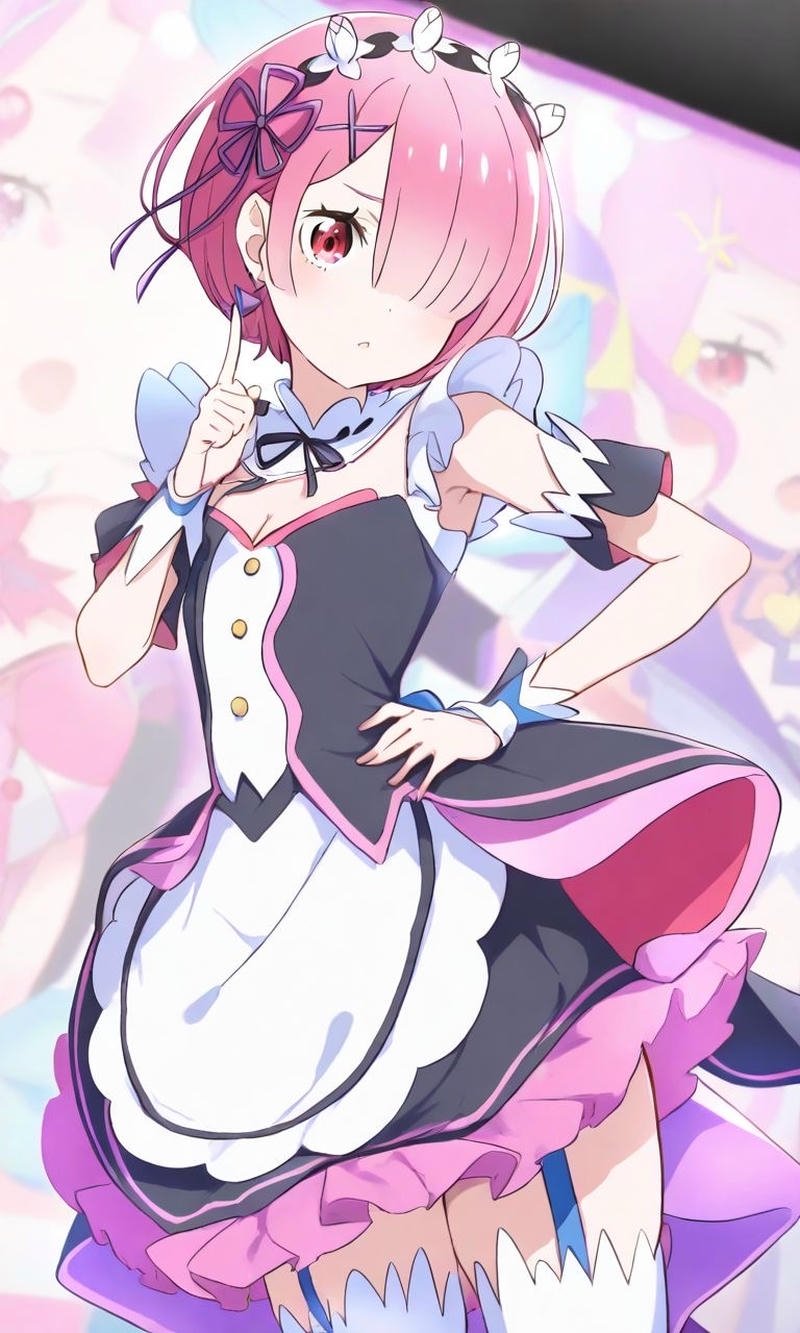 Nhân vật Ram Re Zero mang thần thái riêng biệt