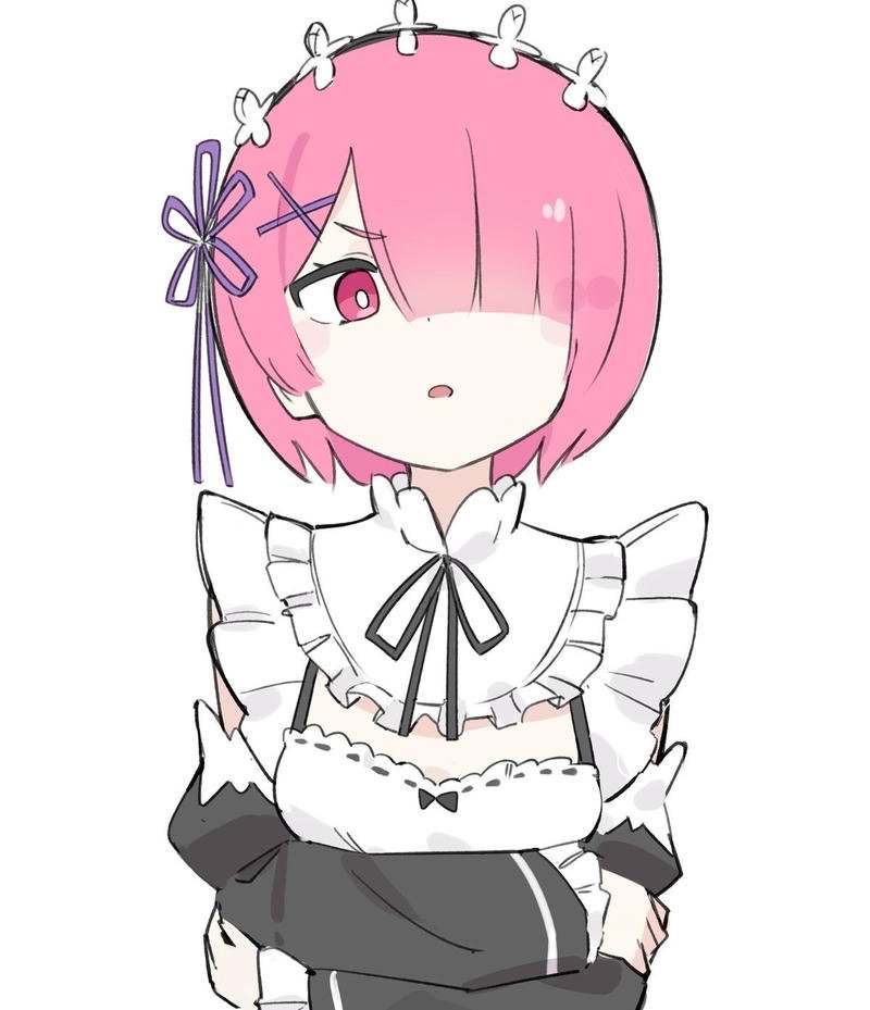 Nhân vật Ram Re Zero thể hiện vẻ đẹp nhẹ nhàng