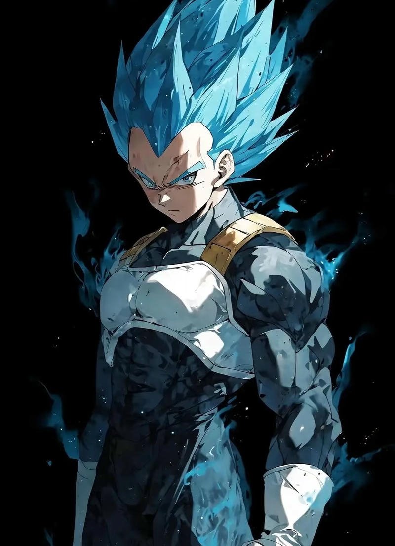 Nhân vật Vegeta đứng hiên ngang đầy tự tin