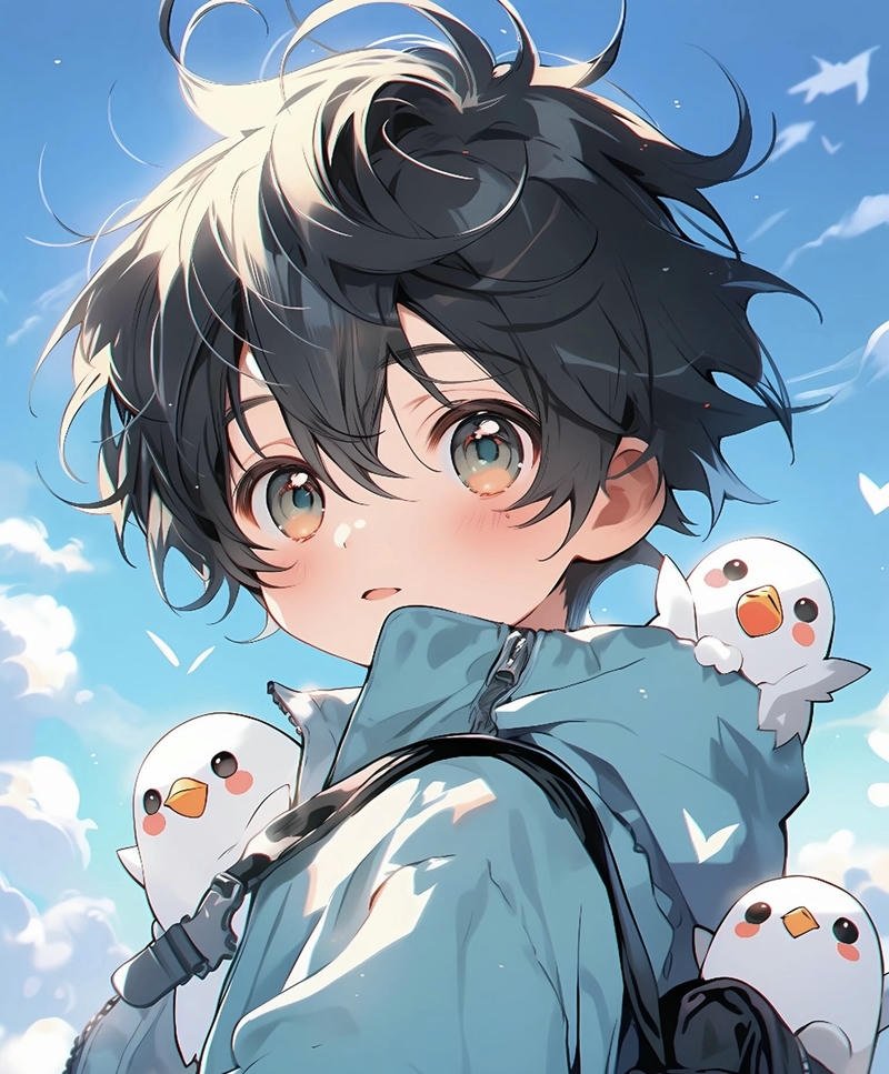 Nhân vật anime nam cute nhìn đáng yêu