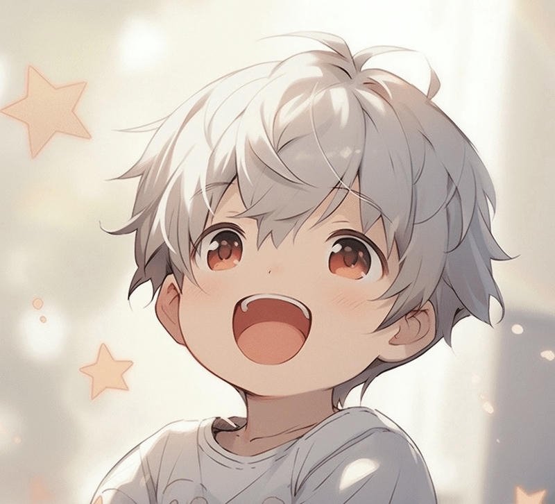 Nhân vật nam cute mang vẻ ngây thơ trong anime