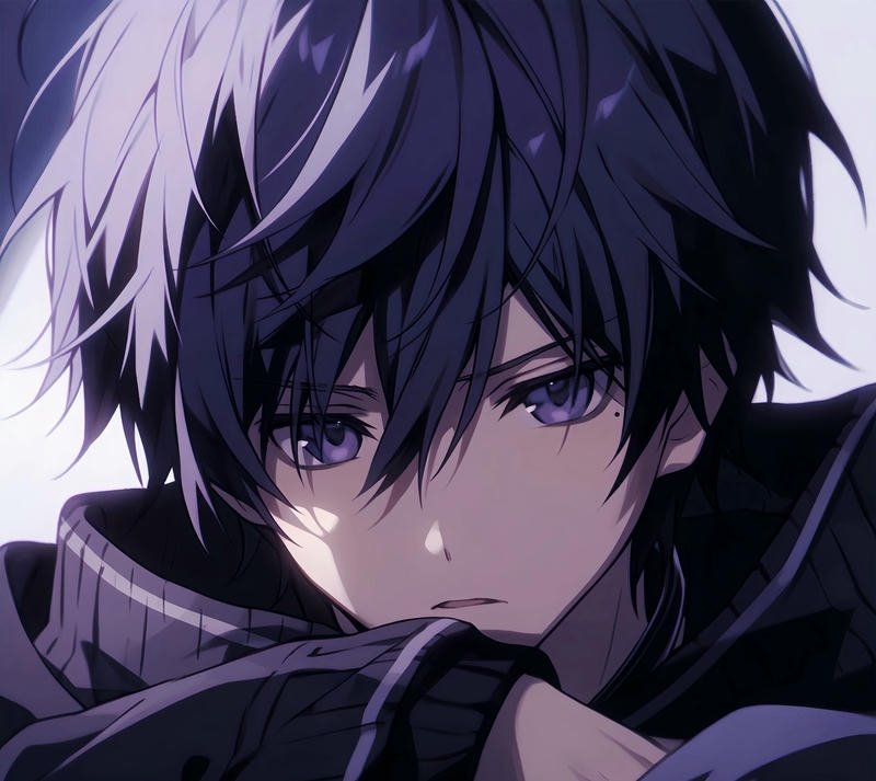 Nhân vật nam mang cảm xúc cô đơn trong anime