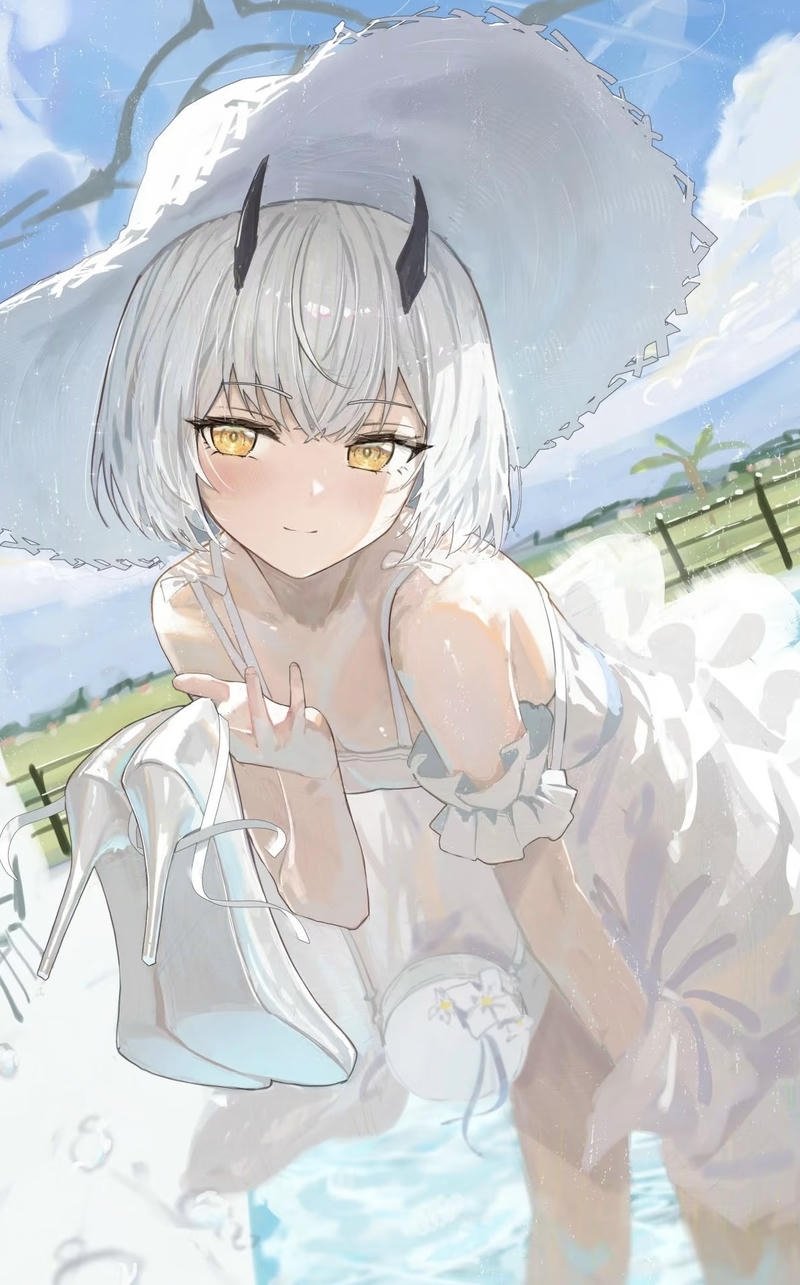 Nụ cười nhẹ nhàng của cô gái anime