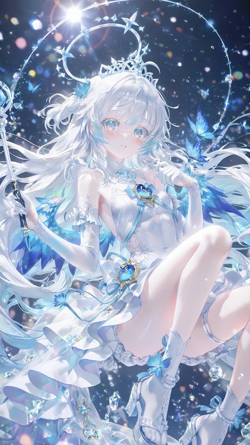 Nụ cười nhẹ trên gương mặt cô gái anime