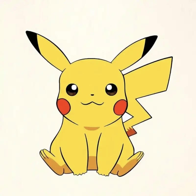 Nụ cười rạng rỡ trên khuôn mặt Pikachu đáng yêu