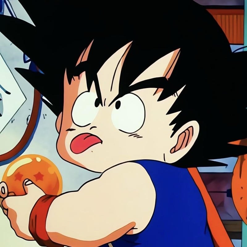 SonGoku biểu cảm tinh nghịch khi trêu chọc bạn bè