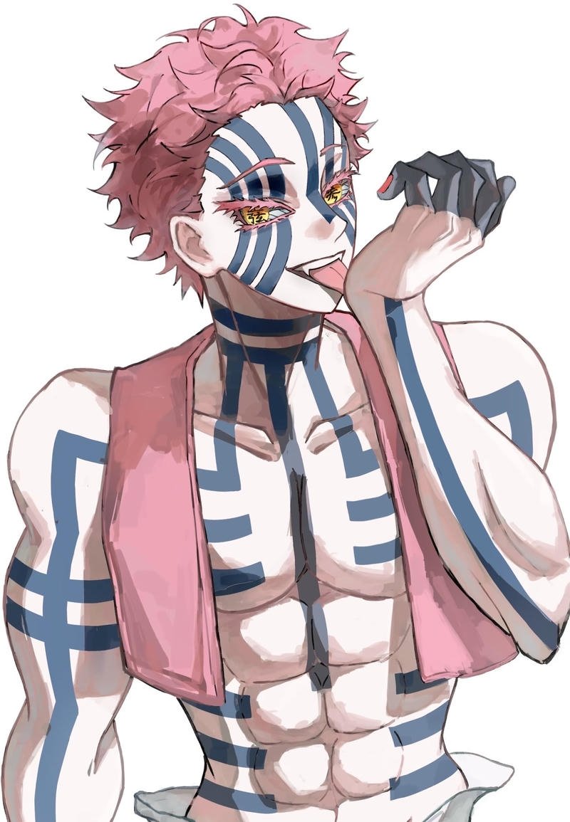 Thân hình cường tráng của chiến binh trong ảnh Akaza