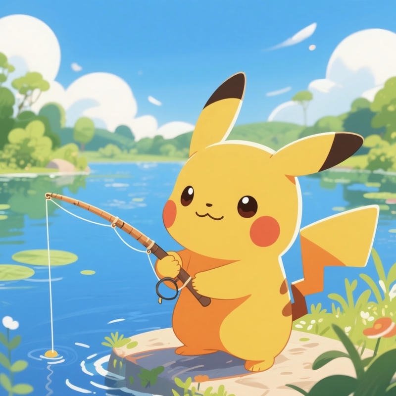 Thân hình nhỏ bé của Pikachu đầy nét ngộ nghĩnh
