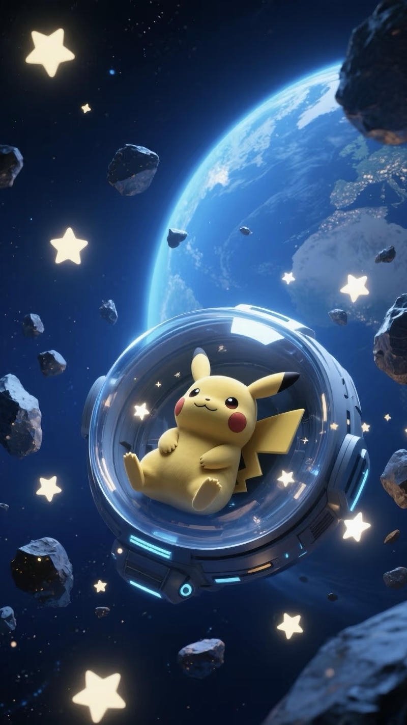 Thân hình vàng nhỏ nhắn của Pikachu rất dễ thương