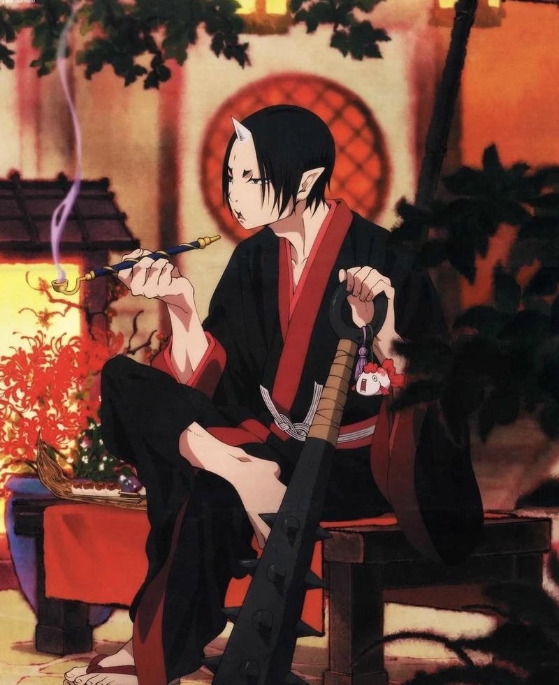 Thần thái trầm mặc của ác quỷ trong hình ảnh anime ác quỷ lạnh lùng