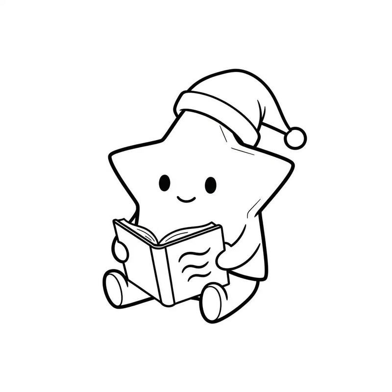 Tô màu ngôi sao 5 cánh dễ vẽ cho trẻ nhỏ