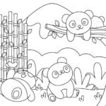 Tranh tô màu con gấu thumbnail